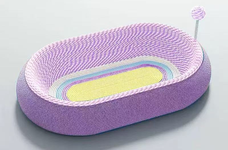 Oval Cat Scratcher Cat Bed