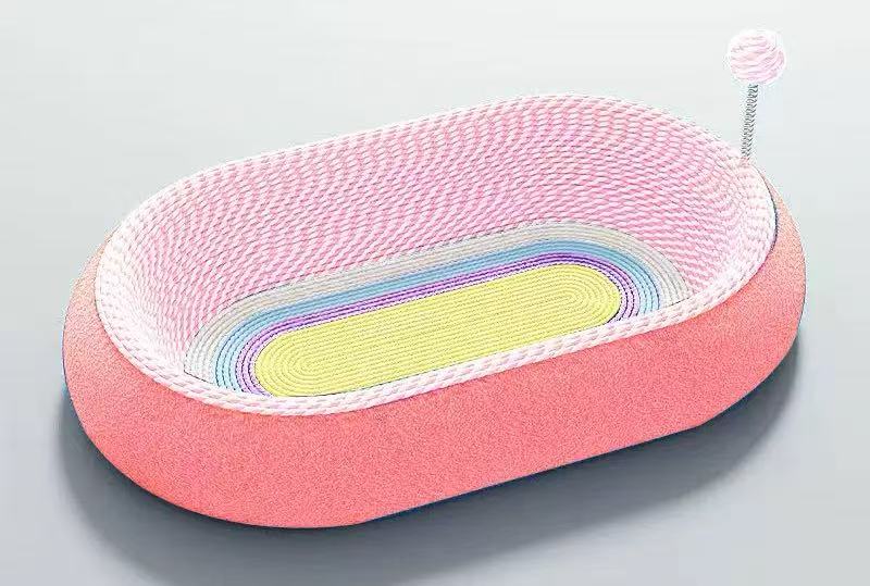 Oval Cat Scratcher Cat Bed
