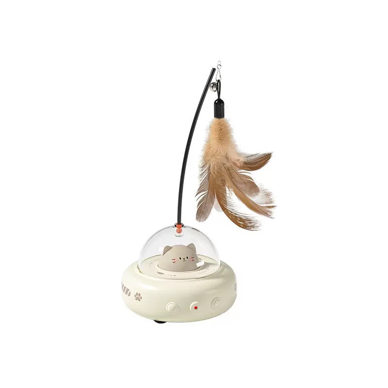 Interactive & Rechargeable UFO Cat Toy with Smart Sensor