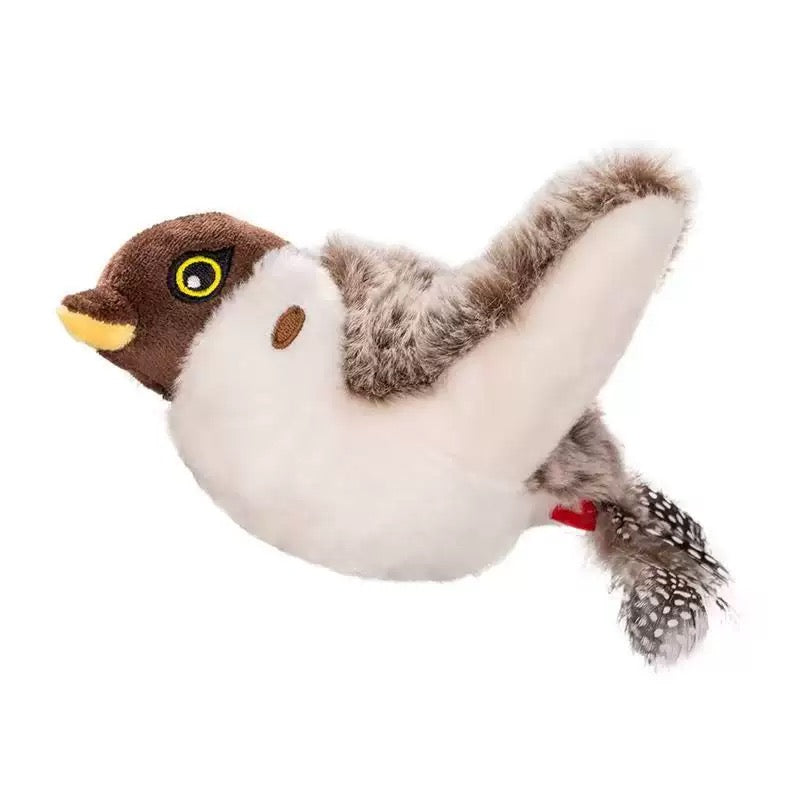 Jouet interactif pour chat avec télécommande – Moineau aux ailes battantes