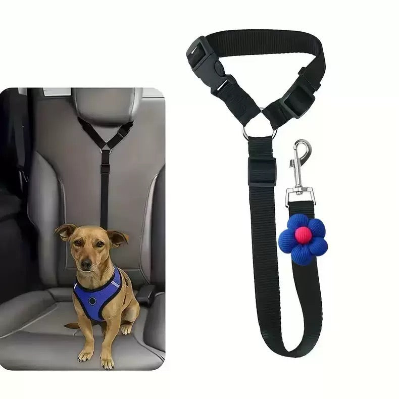 Adjustable Dog Car Seat Belt - Headrest