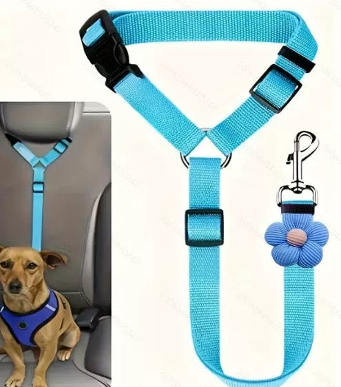 Adjustable Dog Car Seat Belt - Headrest