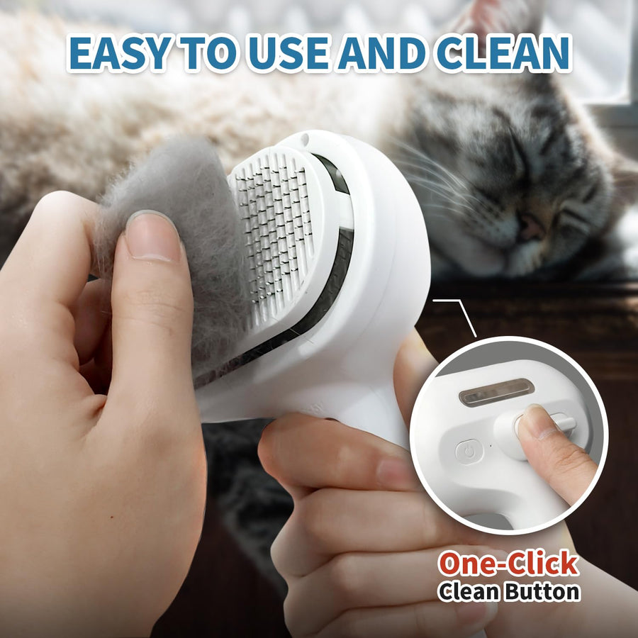 Pet Comb with Electronic Mist Spray