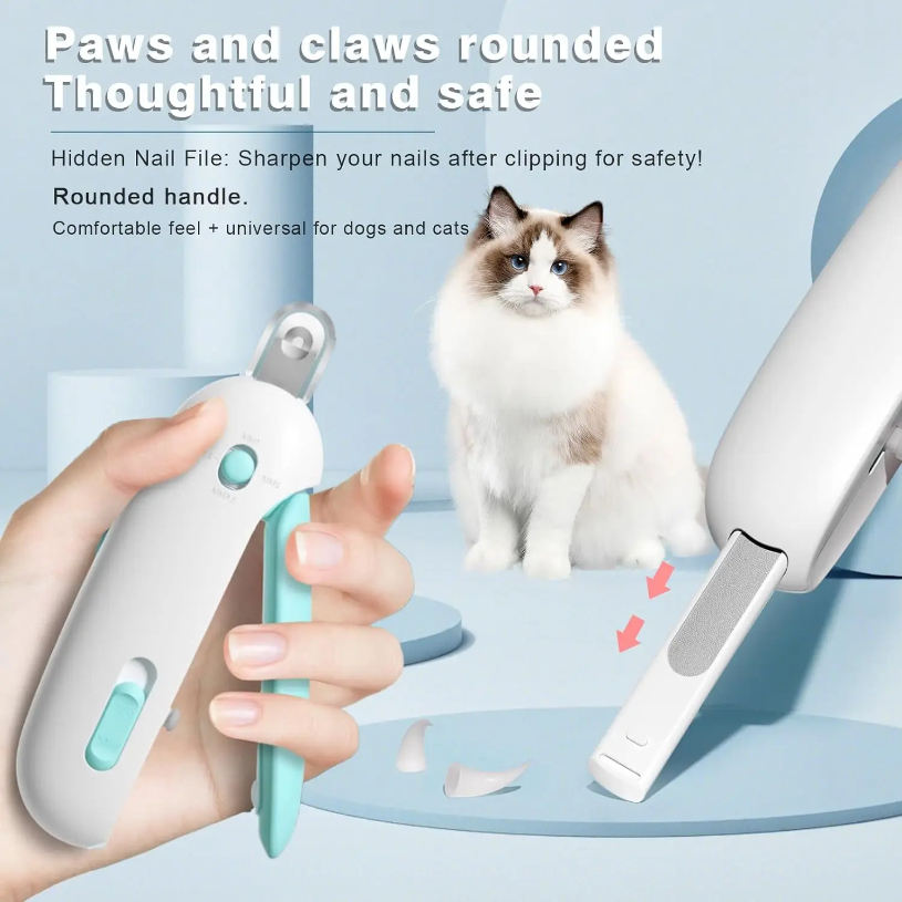 Cat Nail Clipper with Nail File