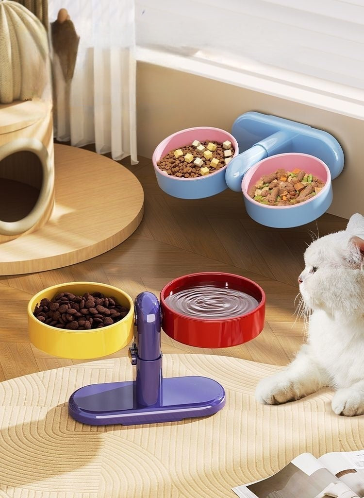 Gamelle pour animaux de compagnie à suspendre avec crochets ventouses