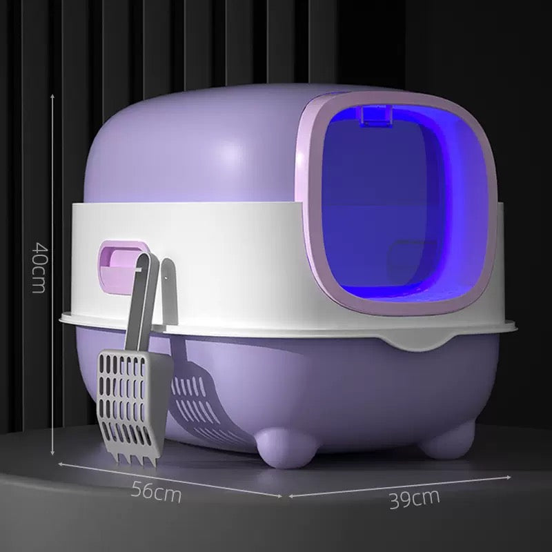 Cat Litter Box with Ultra Violet Disinfection Function