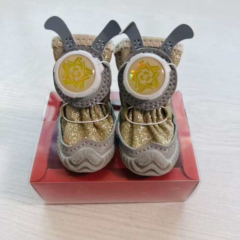 Antislip Pets Shoes with Rotating Buckle