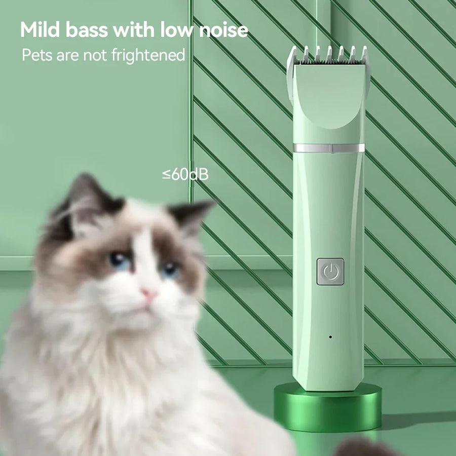 Kabelloser 4-in-1 Tierhaarschneider/-trimmer