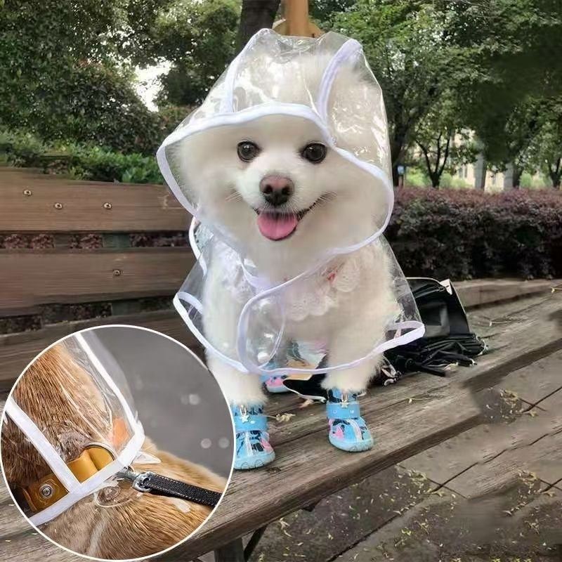 Dog Raincoat with Hood