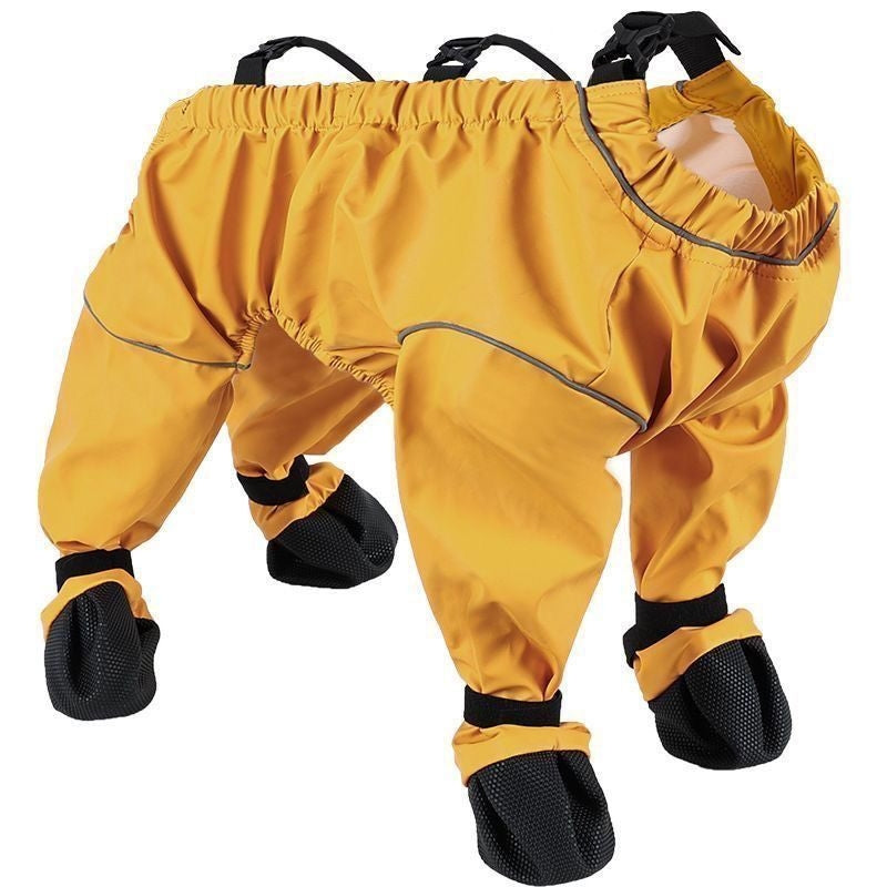 Dog Anti Dirt or Snow Suit with Attached Boots