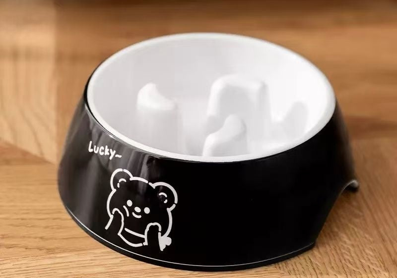 Futternapf mit niedlichem Cartoon-Druck