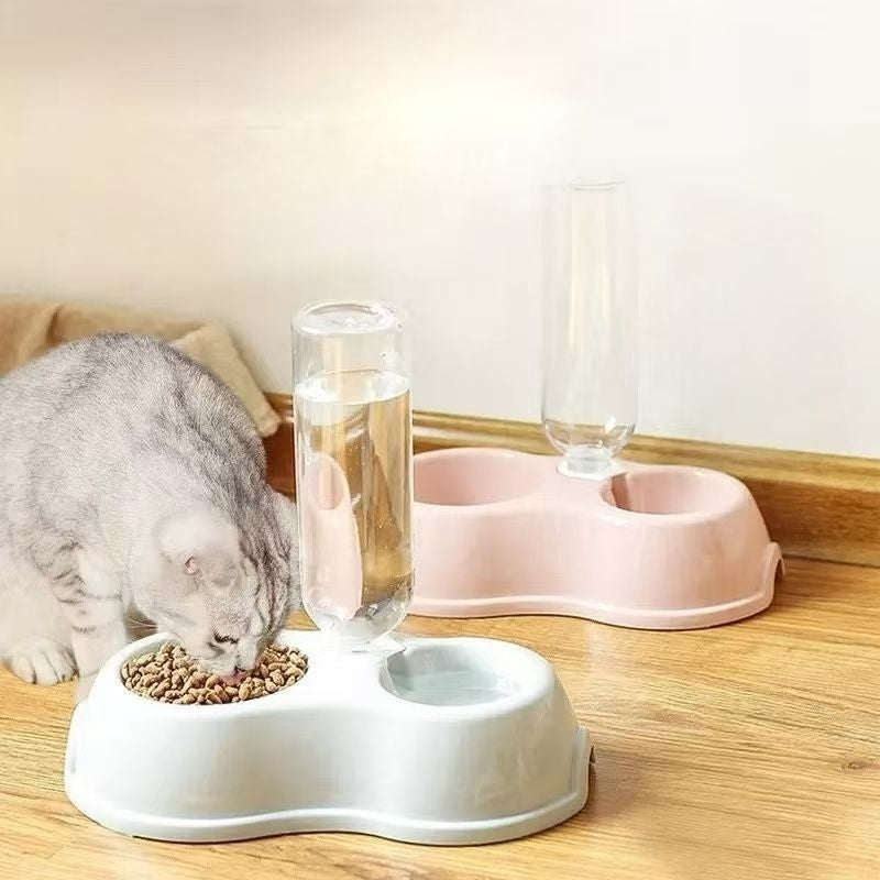 Water Dispenser with Feeding Bowl