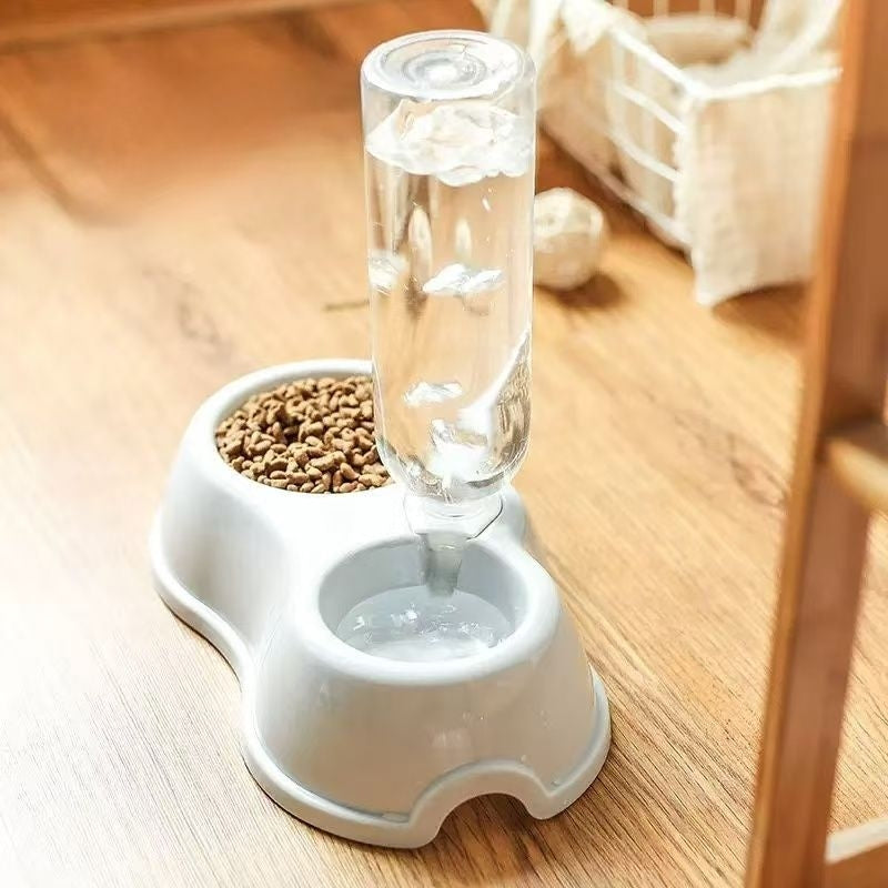 Water Dispenser with Feeding Bowl
