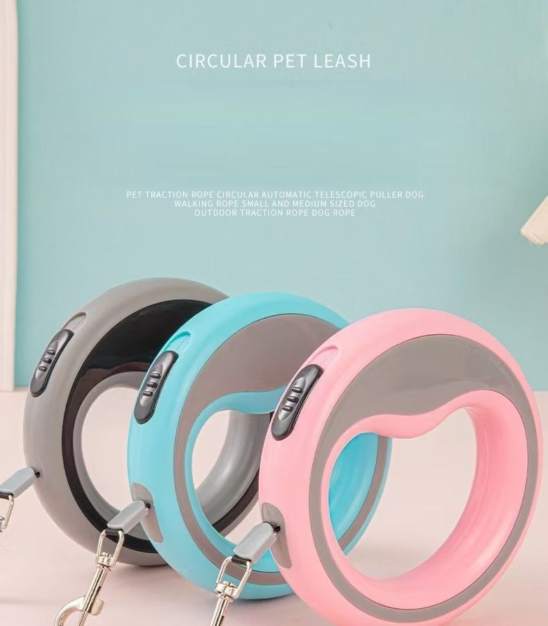 Round Retractable Pet Leash