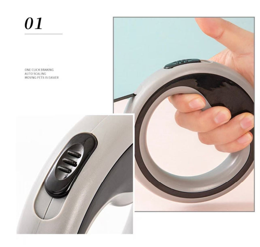 Round Retractable Pet Leash