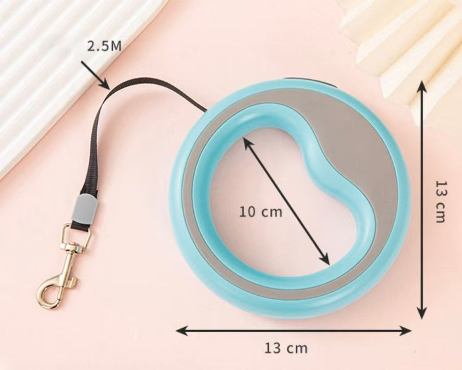Round Retractable Pet Leash