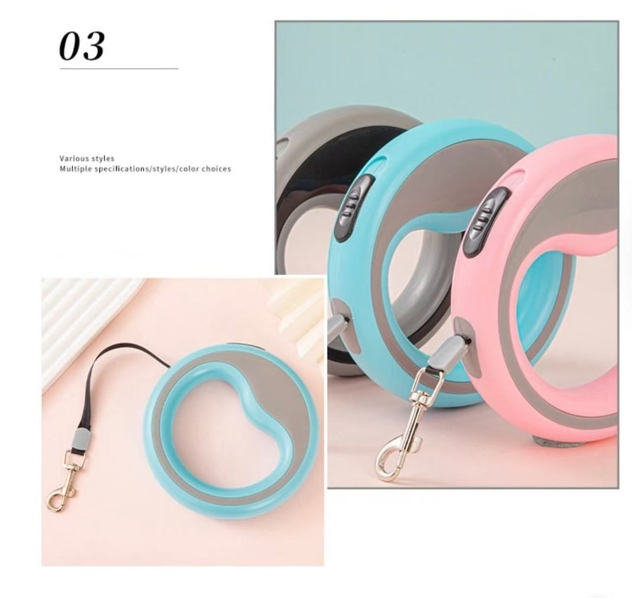 Round Retractable Pet Leash