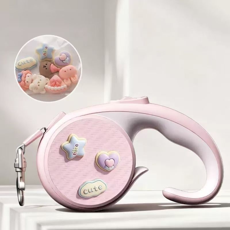 Laisse pour animaux de compagnie avec autocollant mignon - 3m