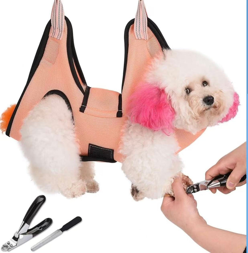 Pet Grooming Hammock for Nail Trimming and Care