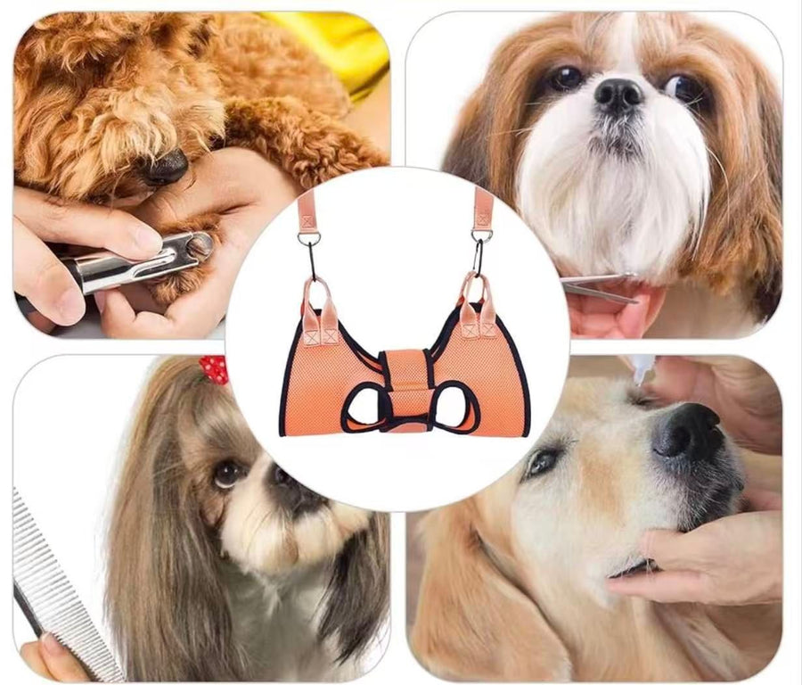 Pet Grooming Hammock for Nail Trimming and Care