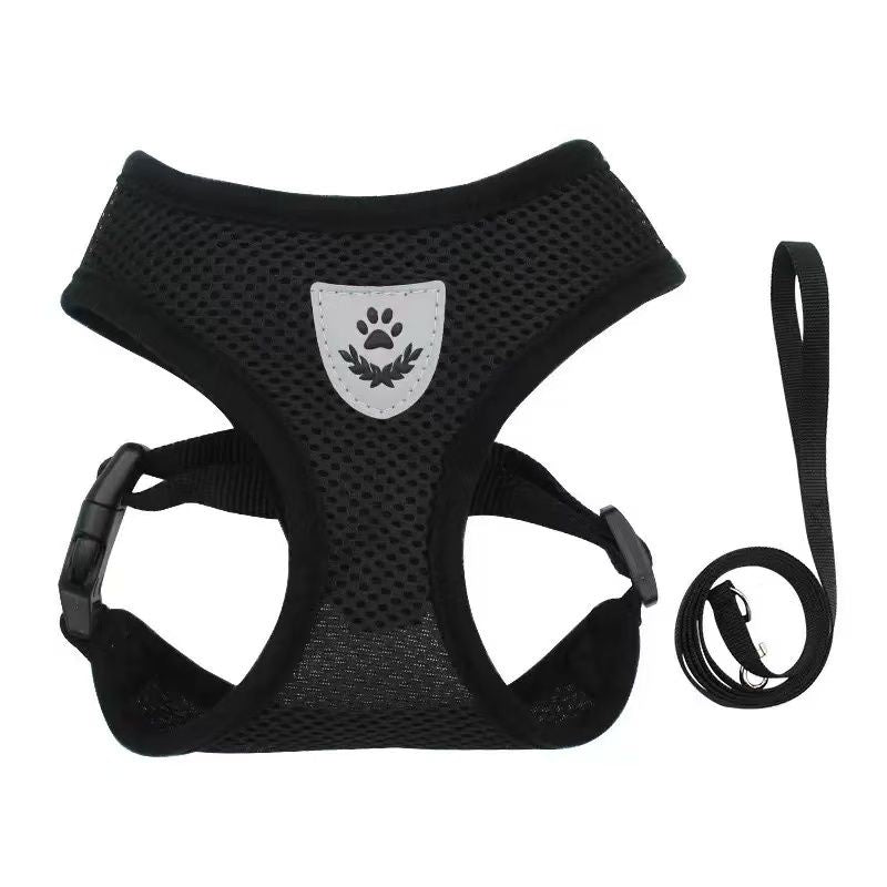 Adjustable Pet Harness with Leash Set