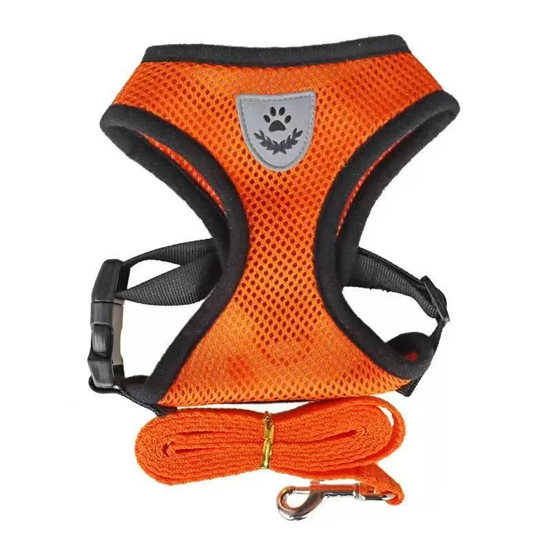 Adjustable Pet Harness with Leash Set