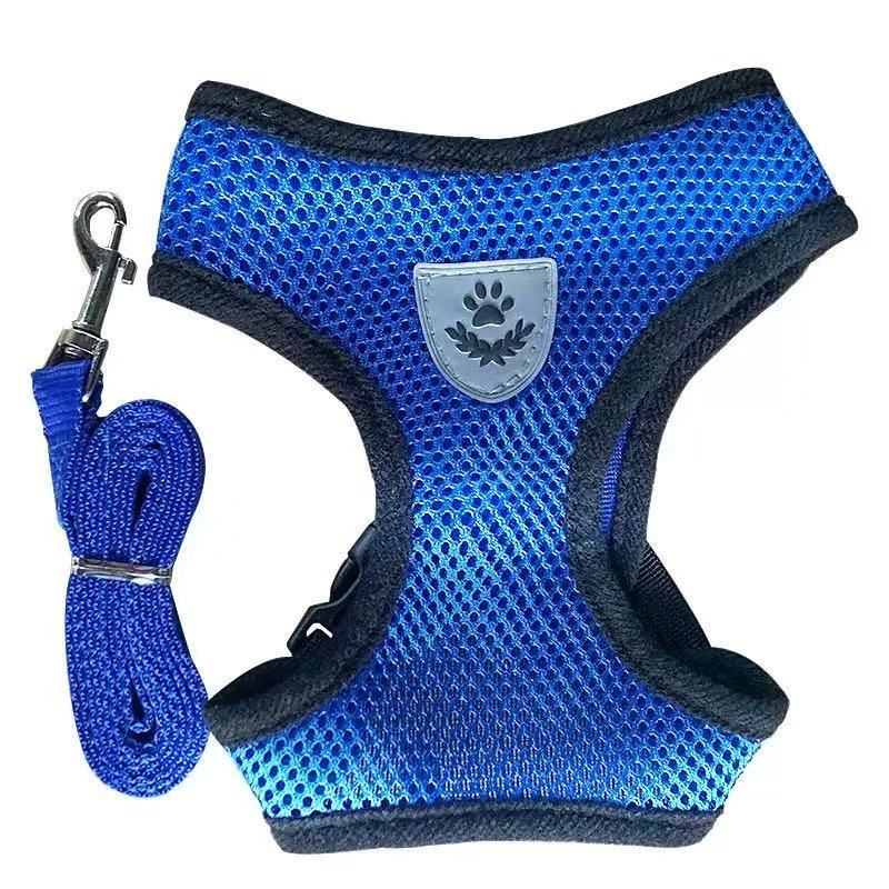 Adjustable Pet Harness with Leash Set