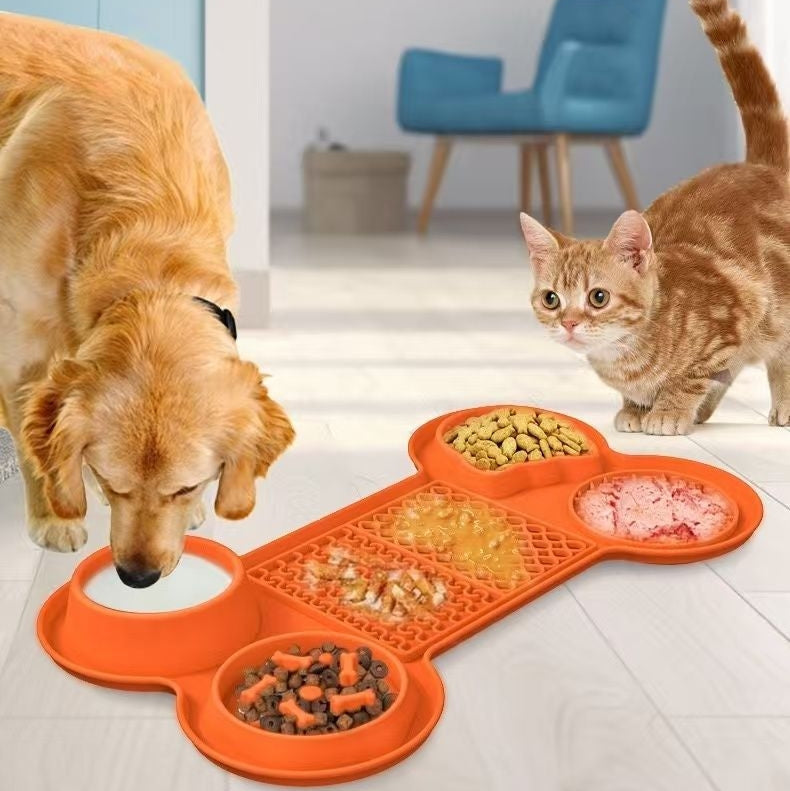 Tapis d'alimentation 6 en 1 pour animaux de compagnie