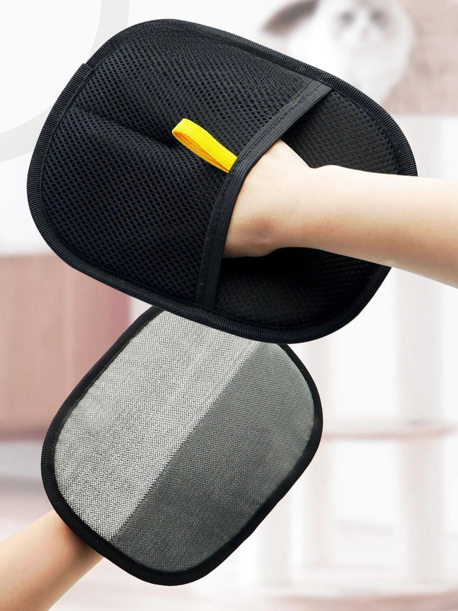 Gants-brosse électrostatiques anti-poils d'animaux