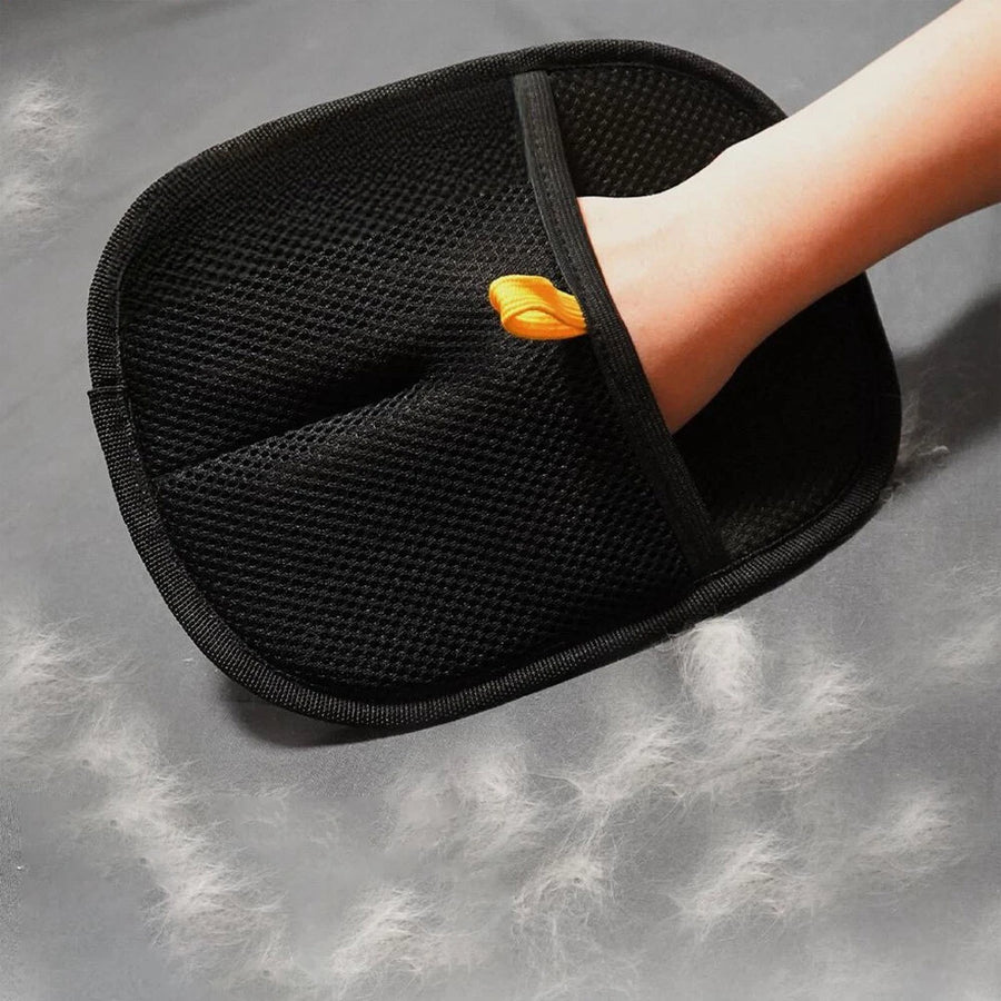 Gants-brosse électrostatiques anti-poils d'animaux