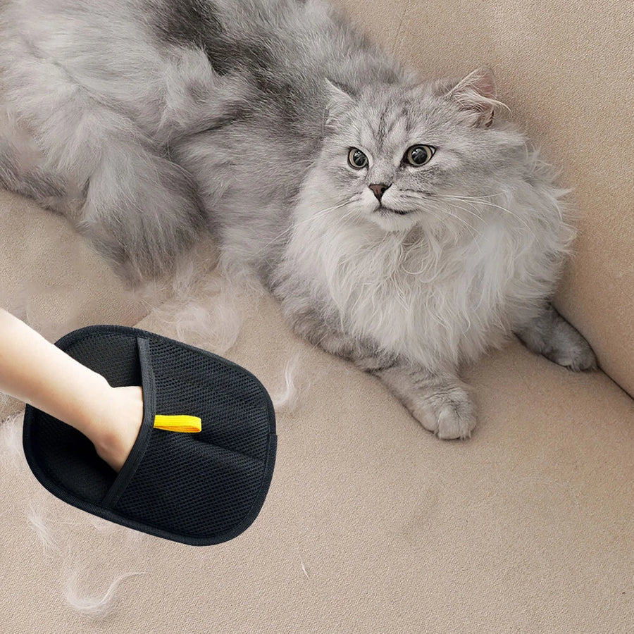 Gants-brosse électrostatiques anti-poils d'animaux